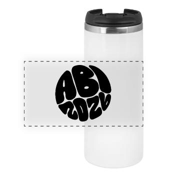 ABI 2026 – Bubble font - Panoramic Thermal Cup - white - Front
