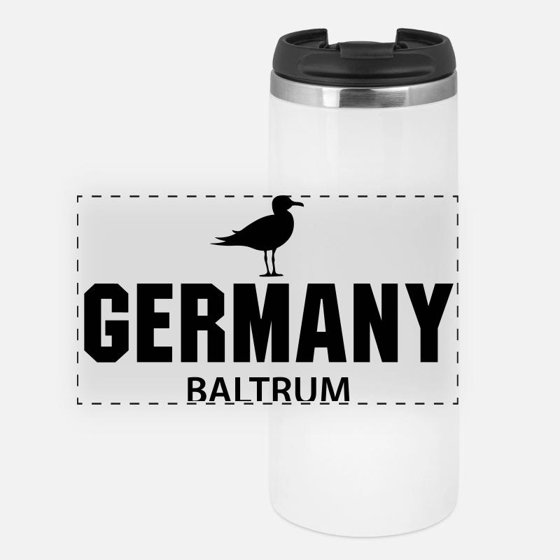 Baltrum GERMANY - Panoramic Thermal Cup - white