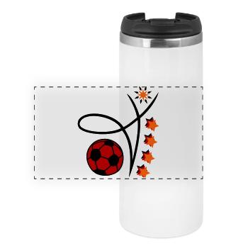Football Event - Panoramic Thermal Cup - white - Front