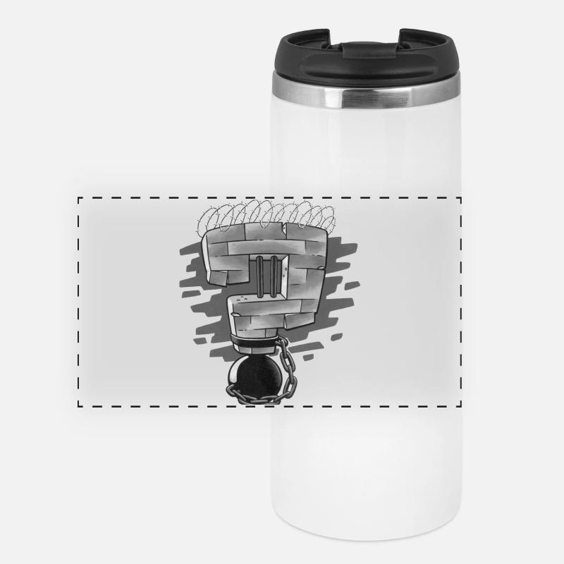 Why prisons don't benefit anyone - Panoramic Thermal Cup - white