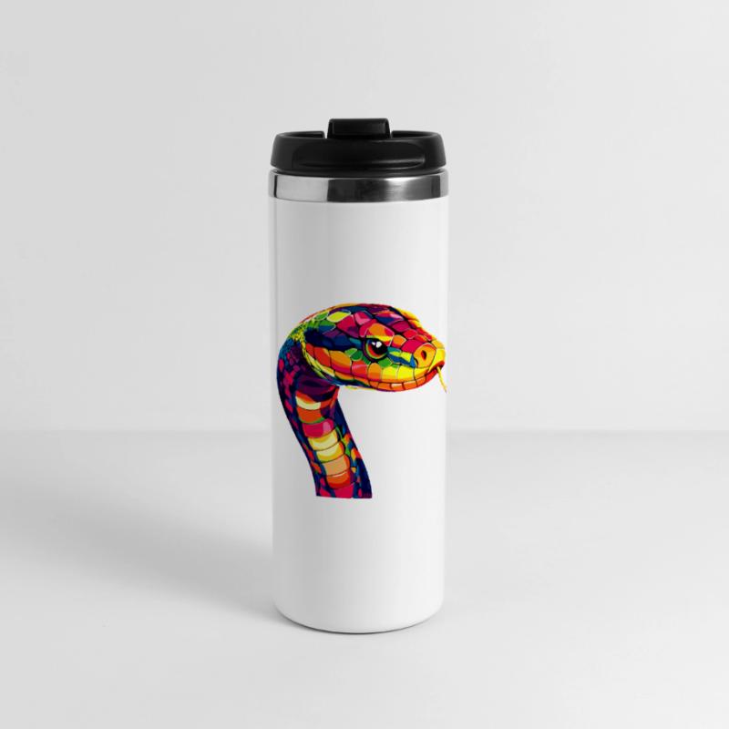 Serpent Python Cobra Mamba Serpent à sonnettes Serpent Mug isotherme panoramique