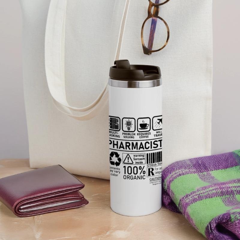 Pharmacist multi tasking problem solving Panoramic Thermal Cup