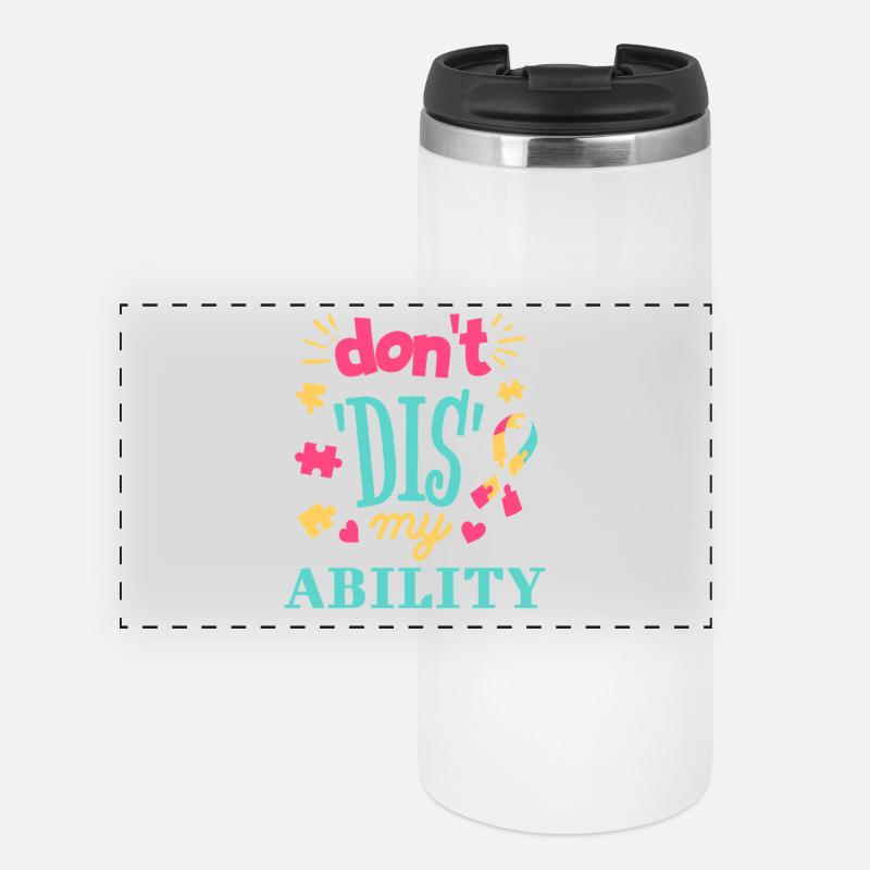 Acceptance instead of prejudice - Panoramic Thermal Cup - white