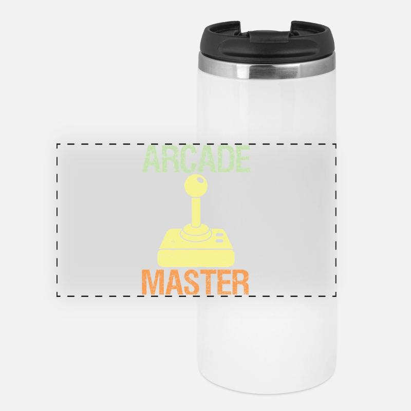 Arcade Master Classic Controller Retro Gaming - Panoramic Thermal Cup - white