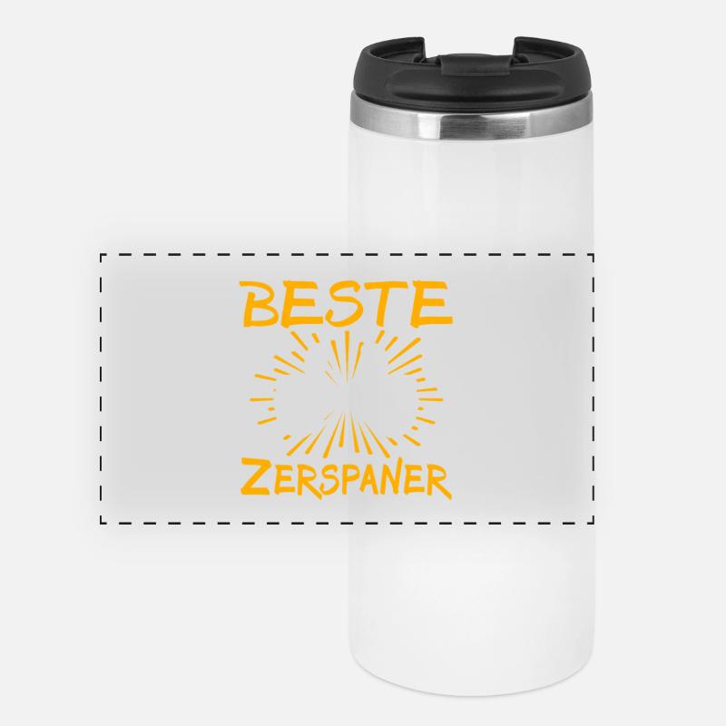 Idée de cadeau Flaker - Mug isotherme panoramique - blanc