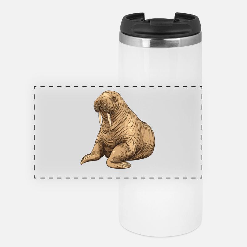 Walrus - Panoramic Thermal Cup - white