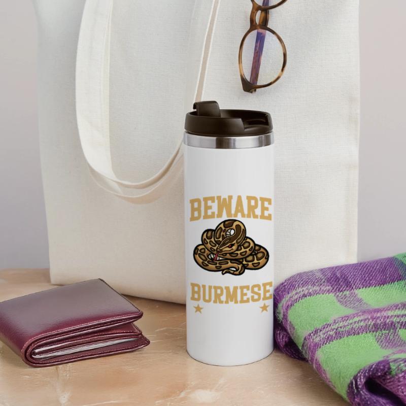  Burmese Python Plush Snake Lover Reptile Burmese Panoramic Thermal Cup