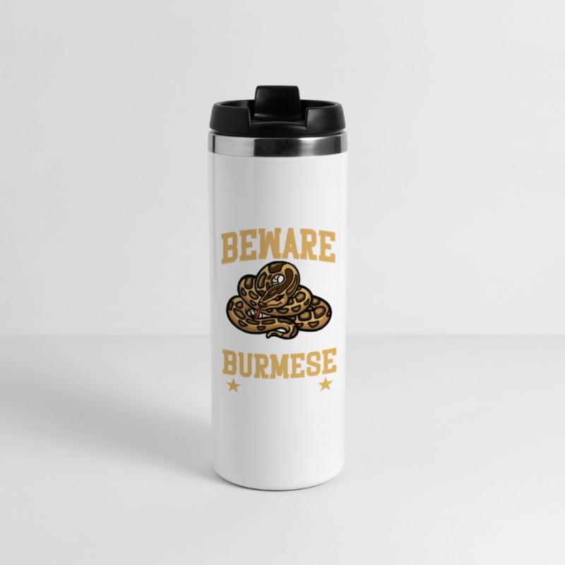  Burmese Python Plush Snake Lover Reptile Burmese Panoramic Thermal Cup