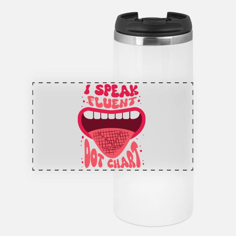 Spielmannszug Blaskapelle I Speak Fluent Dot Chart - Panoramic Thermal Cup - white