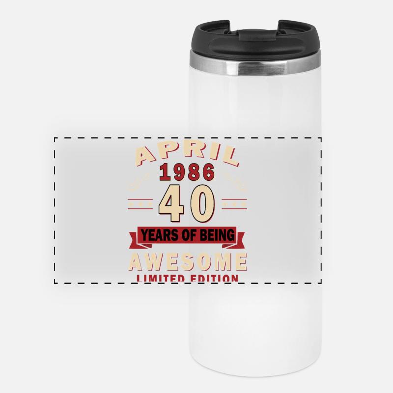 40 ans d’édition limitée incroyable - Mug isotherme panoramique - blanc