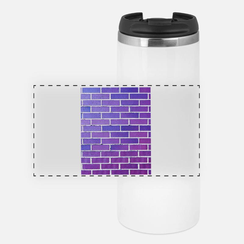 Brick Wall - Panoramic Thermal Cup - white