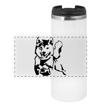 Shiba Inu - Panorama Thermobecher - Weiß - Vorne