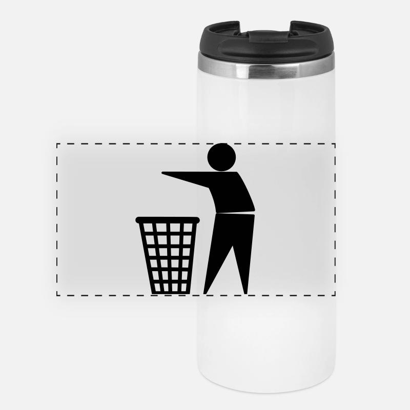 Trash / Garbage - Panoramic Thermal Cup - white