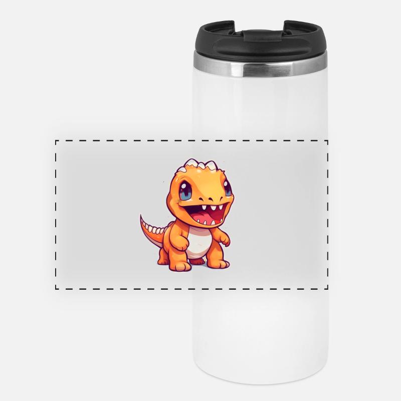 Conception de petit dinosaure Dino - Mug isotherme panoramique - blanc