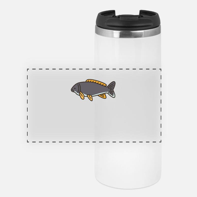 Carp in harmony - Panoramic Thermal Cup - white