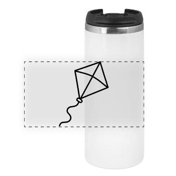 cerf volant - Mug isotherme panoramique - blanc - Devant