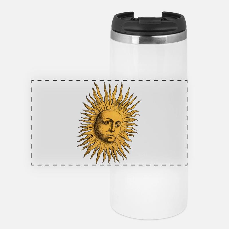 Forme du Soleil d’Or - Mug isotherme panoramique - blanc