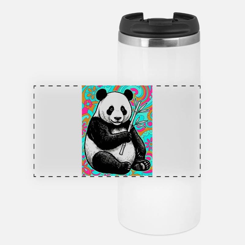 panda - Panoramic Thermal Cup - white