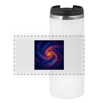Galactic vortex in space - Panoramic Thermal Cup - white - Front