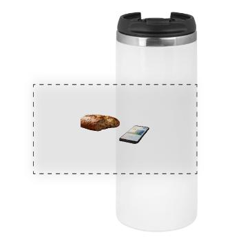 Brot  - Panorama Thermobecher - Weiß - Vorne