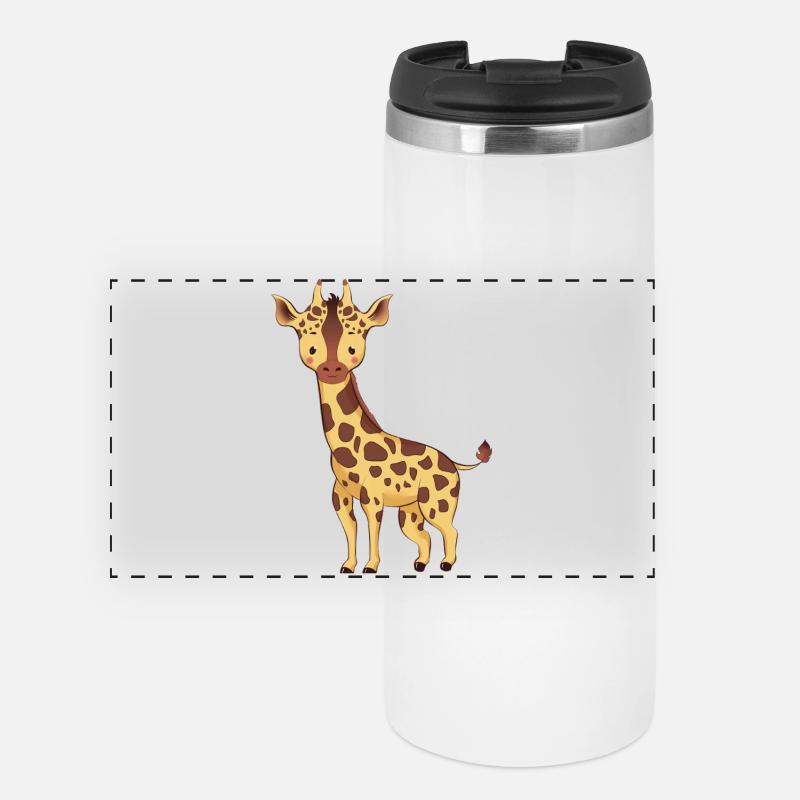 Giraffe - Panoramic Thermal Cup - white