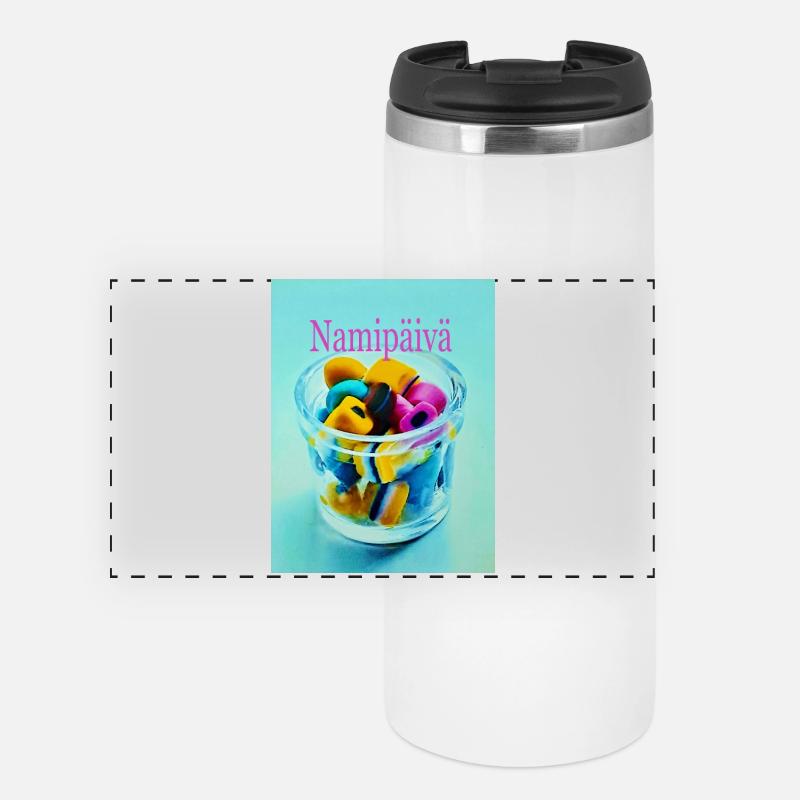Candy Day - Panoramic Thermal Cup - white