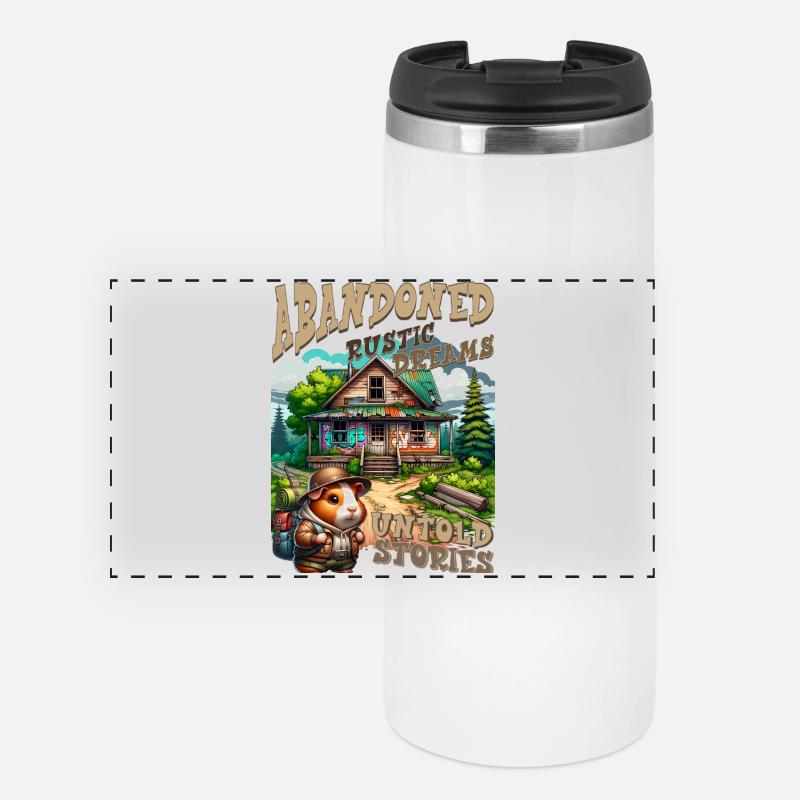 Untold Stories: Rustic Cabin - Panoramic Thermal Cup - white