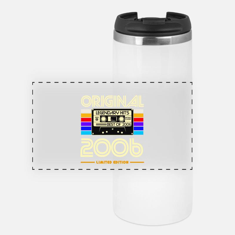 Original 2006 Retro Cassette - Panoramic Thermal Cup - white