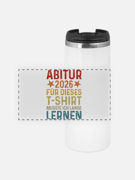Abitur 2026 - Panorama Thermobecher - Weiß
