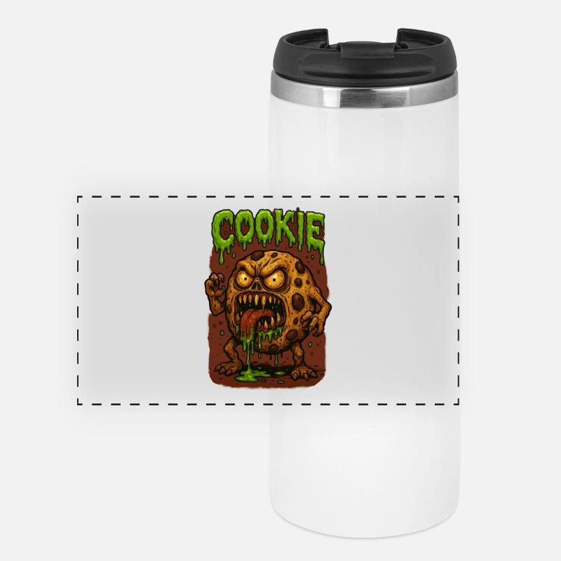 Cookie Zombie Monster - Panoramic Thermal Cup - white