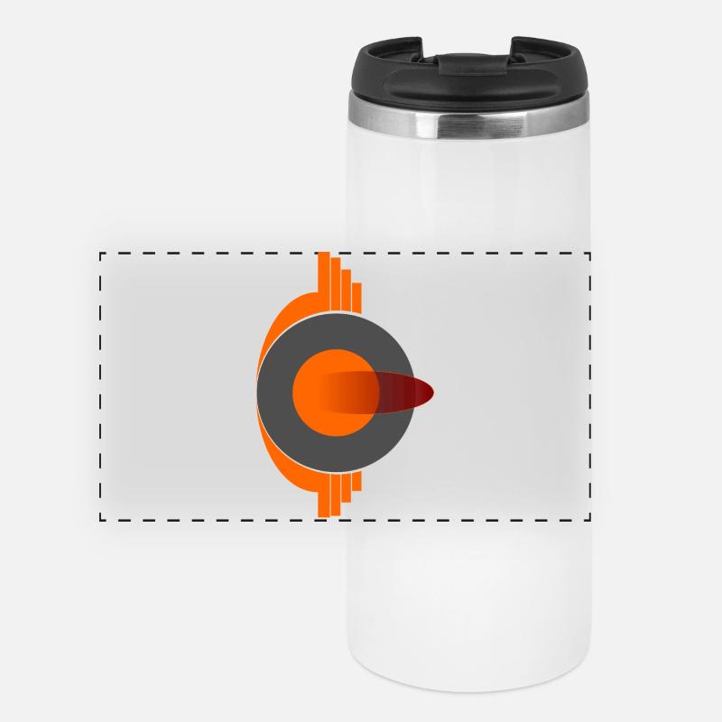 Phoenix Eye Abstract Logo - Panoramic Thermal Cup - white