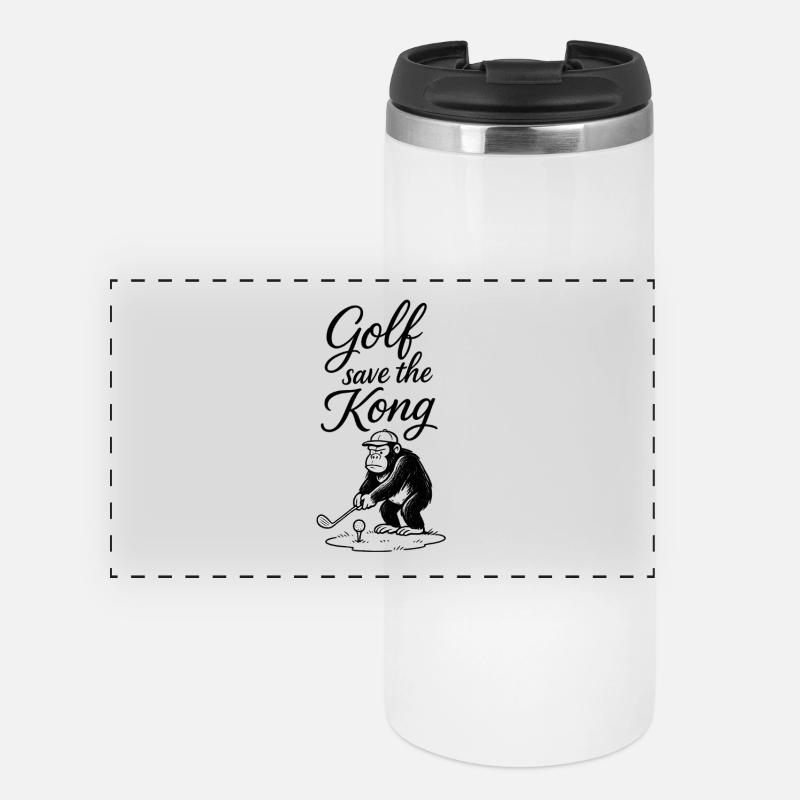 Golf save the Kong - Mug isotherme panoramique - blanc