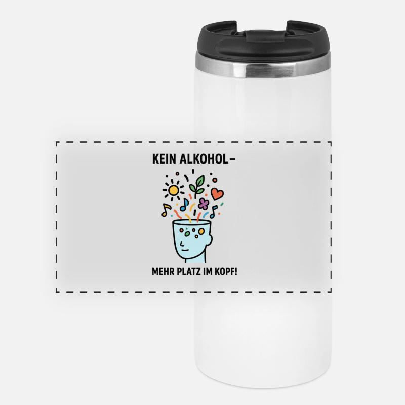 No alcohol - More space in the head! - Panoramic Thermal Cup - white