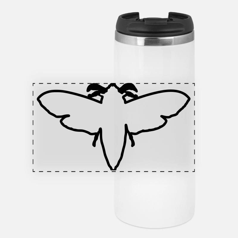 Moth 2 - Panoramic Thermal Cup - white