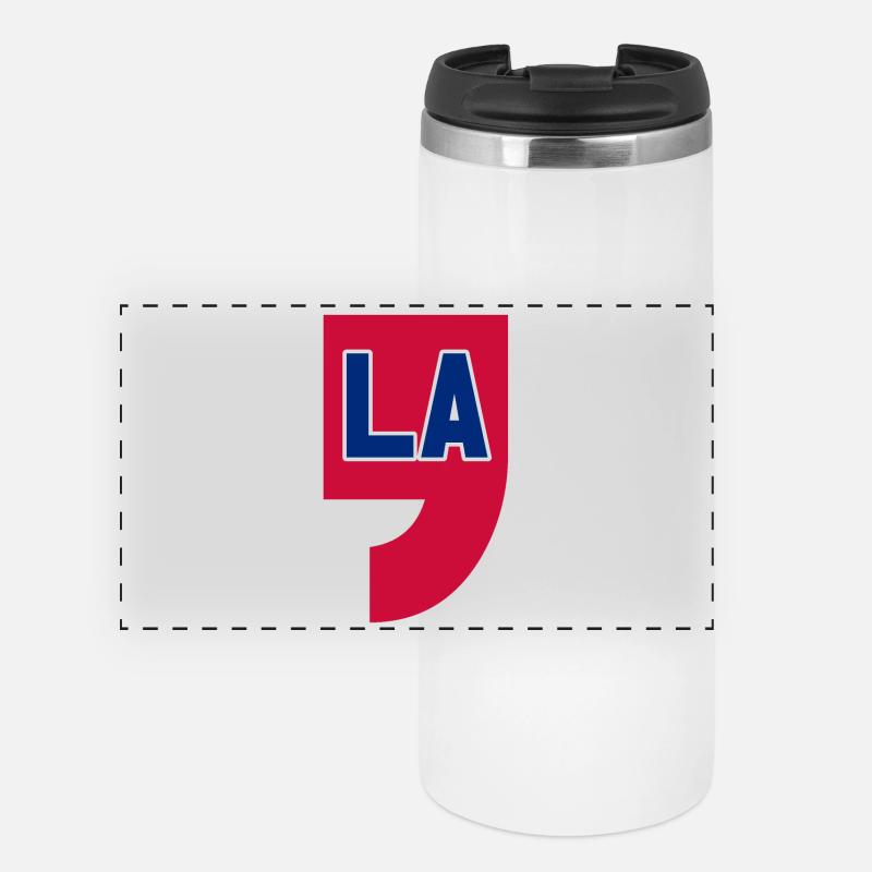 COMMA LA, CAMALA HARRIS FOR PRESIDENT 2024 - Panoramic Thermal Cup - white