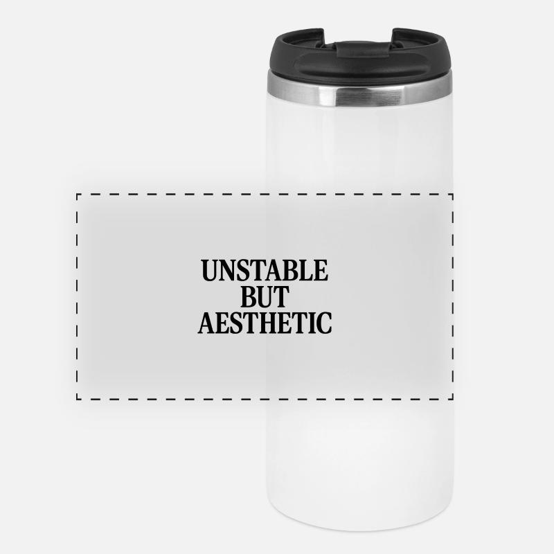 INSTABLE MAIS ESTHÉTIQUE - Mug isotherme panoramique - blanc
