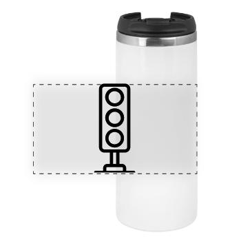 feu tricolore - Mug isotherme panoramique - blanc - Devant