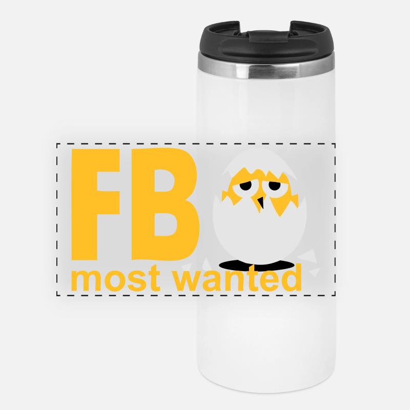 most wanted chick egg - Panoramic Thermal Cup - white