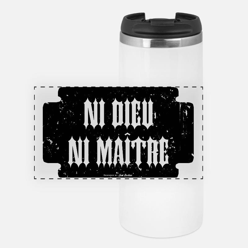 Neither god nor master - Panoramic Thermal Cup - white