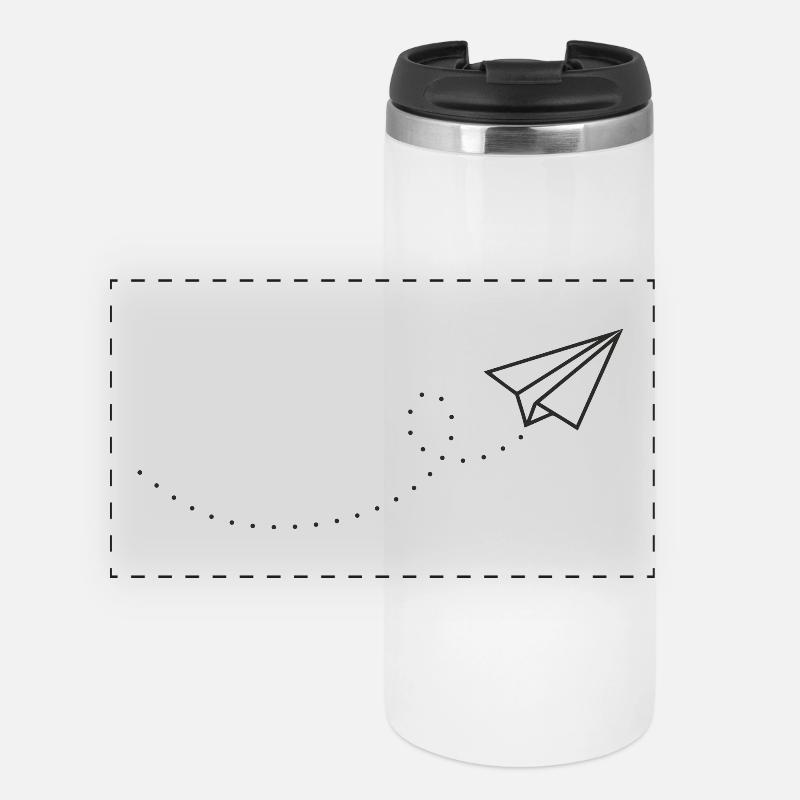 Paperplane - Panoramic Thermal Cup - white