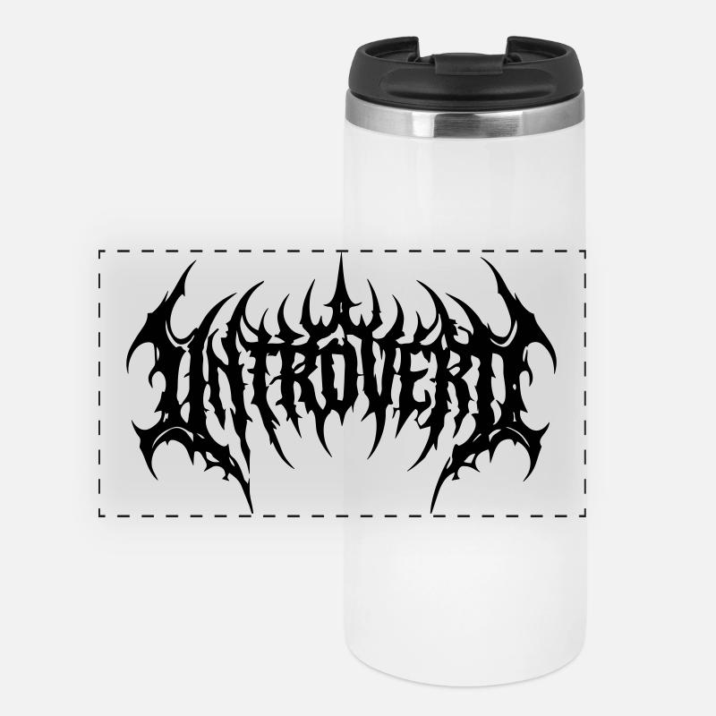 introvert - Panoramic Thermal Cup - white