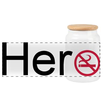 Hero fumeurs héros non-fumeurs Cadeau de sort - Boîte à biscuits avec couvercle en bois - blanc - Devant