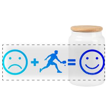 Joueurs de pickleball pour les fans d’athlètes de pickleball - Boîte à biscuits avec couvercle en bois - blanc - Devant