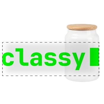 classy | Developer mood - Panorama Keksdose mit Holzdeckel - Weiß - Vorne