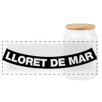 Lloret de mar Chapter Element (JGA MC-Design) - Panorama Keksdose mit Holzdeckel - Weiß - Vorne