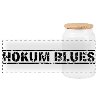 Hokum Blues - Panorama Keksdose mit Holzdeckel - Weiß - Vorne