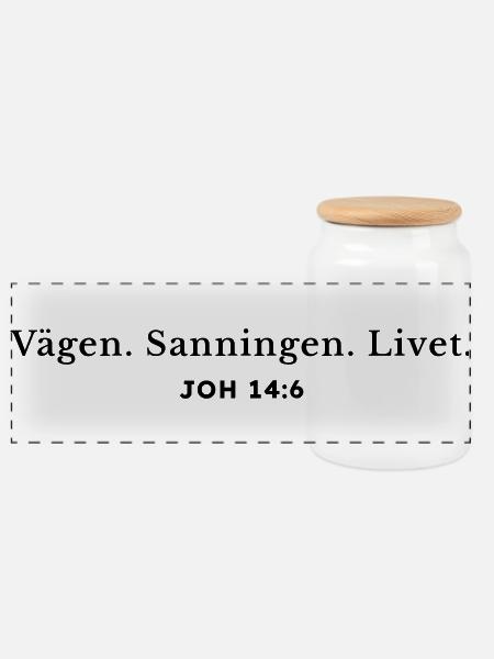 Die Art und Weise. Die Wahrheit. Leben. - Panorama Keksdose mit Holzdeckel - Weiß