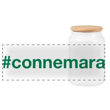 CONNEMARA, Irlande, Irlande - Boîte à biscuits avec couvercle en bois - blanc - Devant