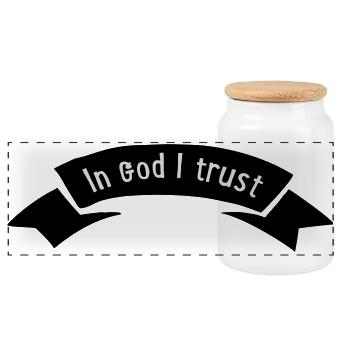 2541614 15680203 god - Boîte à biscuits avec couvercle en bois - blanc - Devant