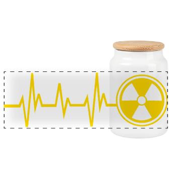 Technicien en radiologie - Boîte à biscuits avec couvercle en bois - blanc - Devant